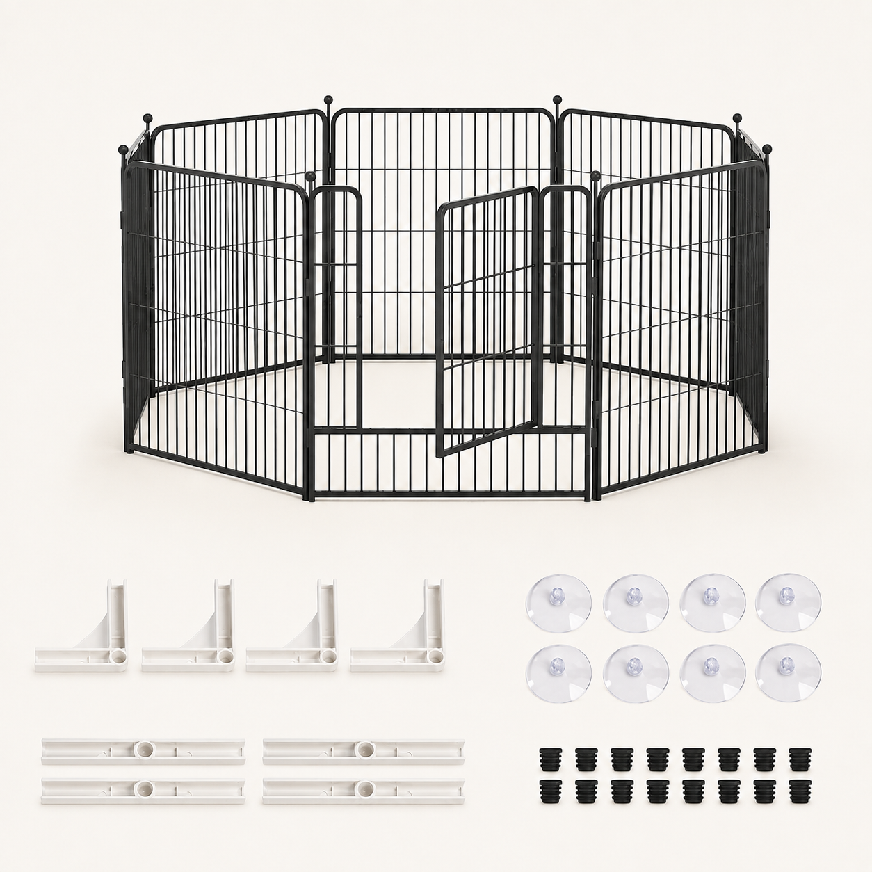Fernva Large Cat Playpen with Metal Panels for Maine Coons & Large Cats