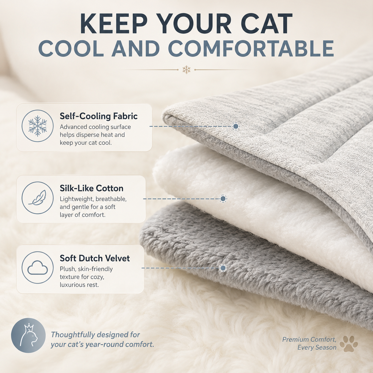 Pet Cooling Mat Portable Machine Washable Cooling Blanket