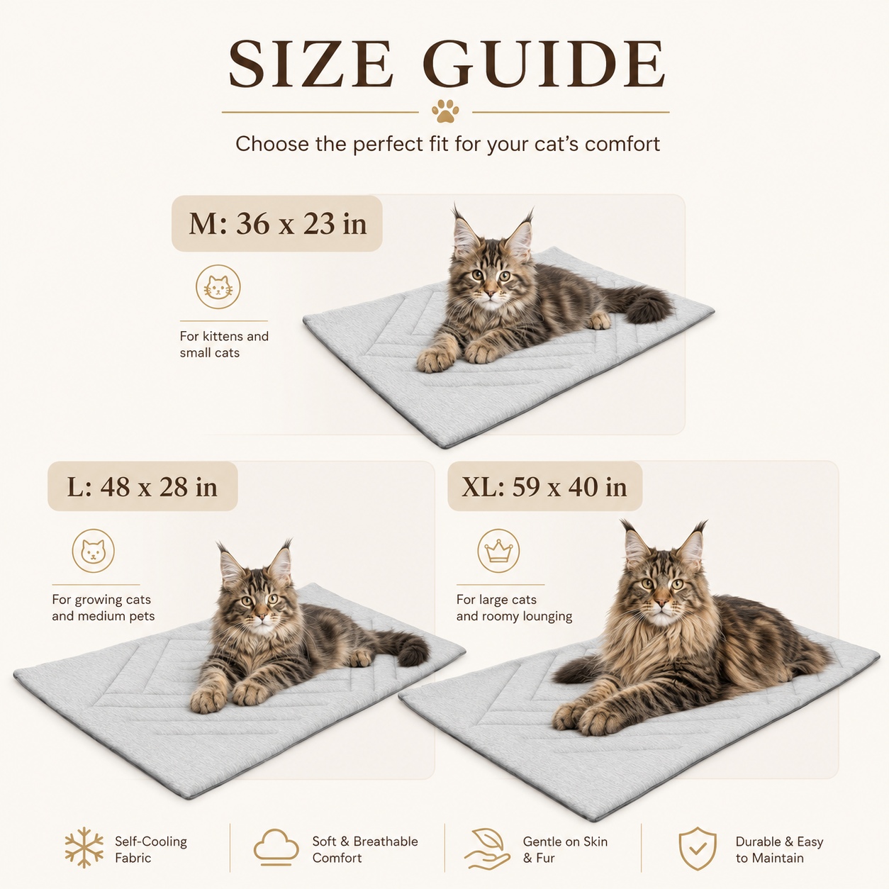 Pet Cooling Mat Portable Machine Washable Cooling Blanket